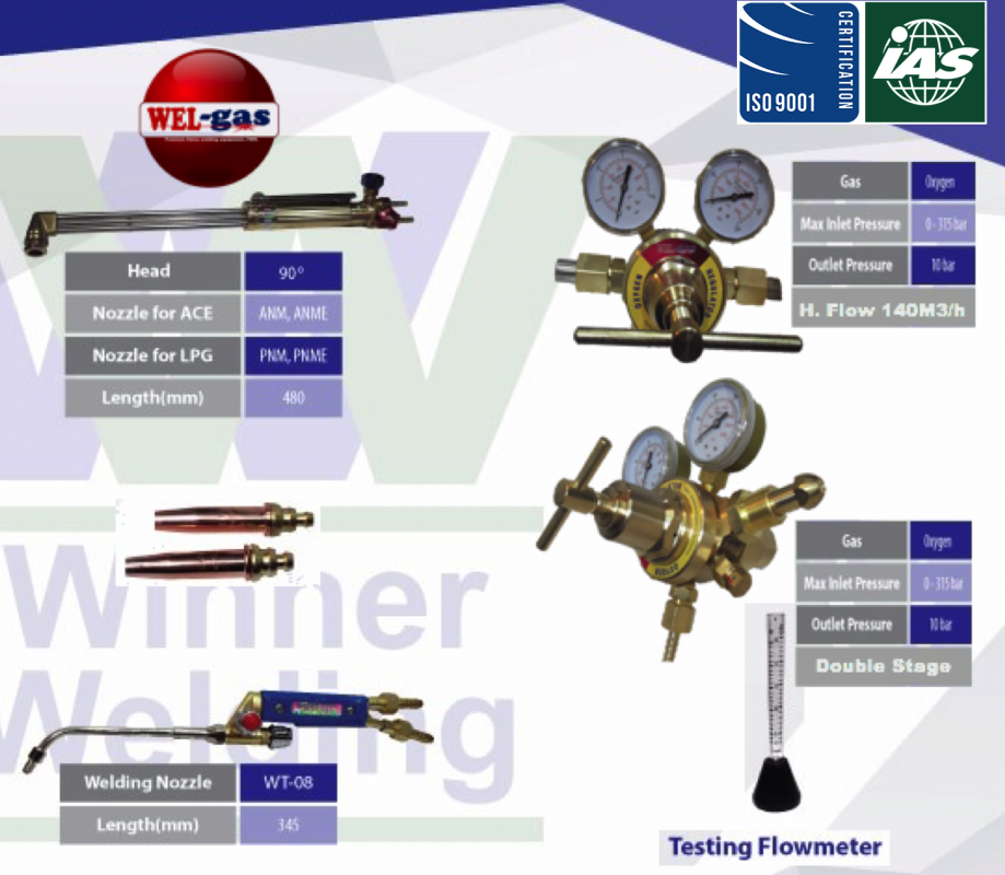 Regulator, Welding & Cutting Torch منظمات للحام و القطع